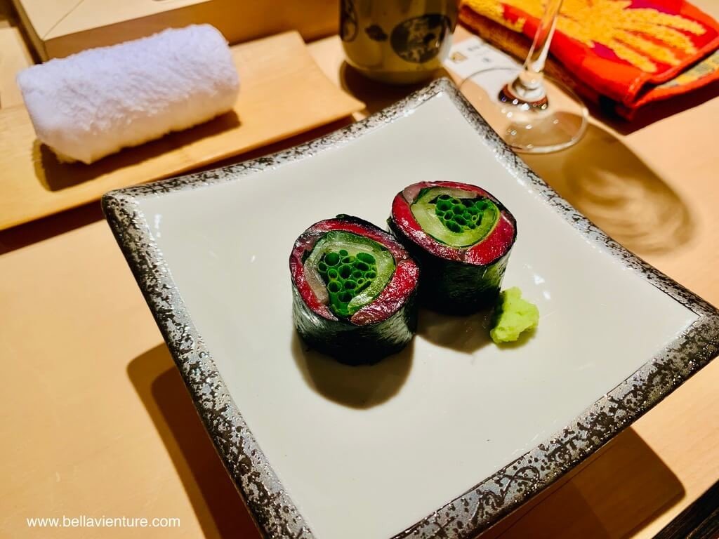 中山區 米其林一星 明壽司 青花魚卷 中山區 米其林一星 明壽司 青花魚卷