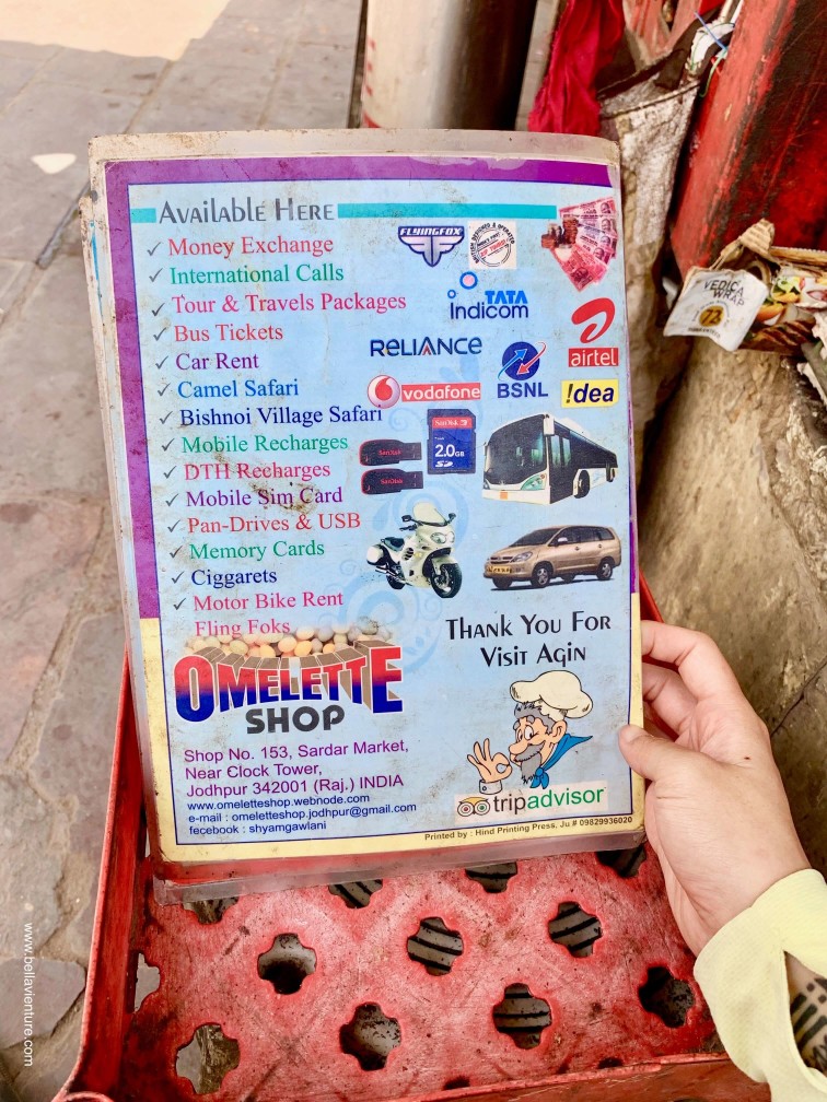焦特普爾 Jodhpur 藍色城市 Blue city Omelette shop lonely planet 焦特普爾 Jodhpur 藍色城市 Blue city Omelette shop lonely planet