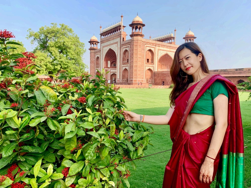 印度india 阿格拉 Agra 泰姬瑪哈陵 Taj Mahal 紗麗 Saree 印度india 阿格拉 Agra 泰姬瑪哈陵 Taj Mahal 紗麗 Saree