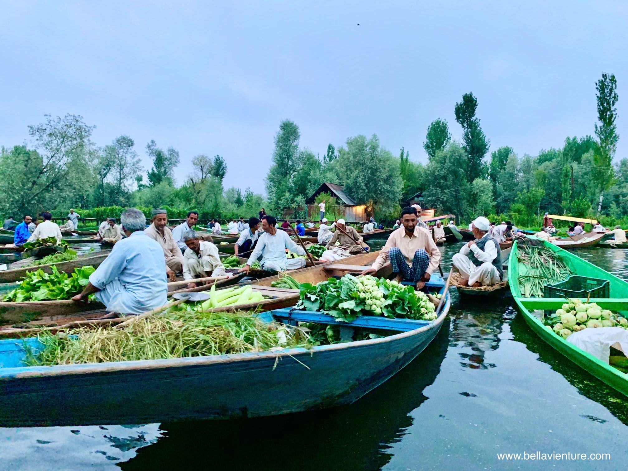 北北印 印度 India 喀什米爾 Kashmir 水上市集 Floating market 清晨 北北印 印度 India 喀什米爾 Kashmir 水上市集 Floating market 清晨