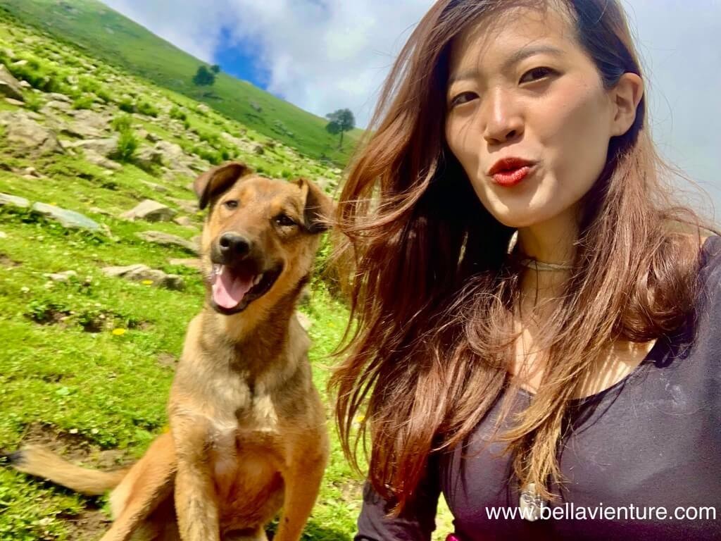 印度 India 喀什米爾 Kashmir 大湖健行 Great lake trekking 我與聰明的小狗 印度 India 喀什米爾 Kashmir 大湖健行 Great lake trekking 我與聰明的小狗