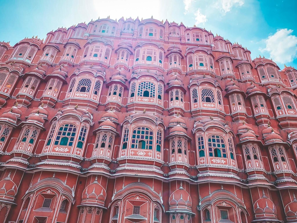 印度 india 齋浦爾 jaipur 街道 pink city 風之宮殿 hawa mahal 印度 india 齋浦爾 jaipur 街道 pink city 風之宮殿 hawa mahal
