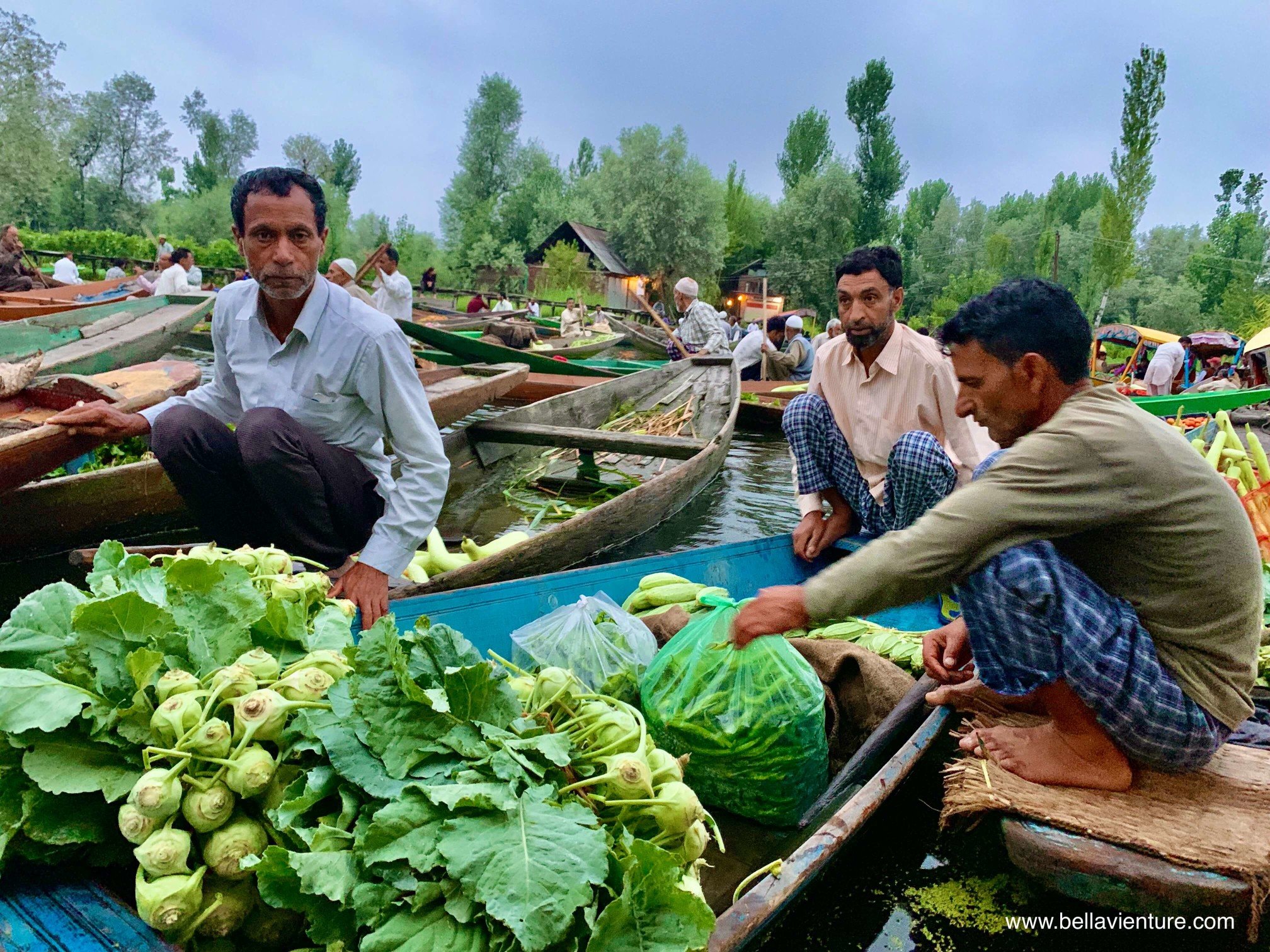 北北印 印度 India 喀什米爾 Kashmir 水上市集 Floating market 清晨 蔬果 北北印 印度 India 喀什米爾 Kashmir 水上市集 Floating market 清晨 蔬果